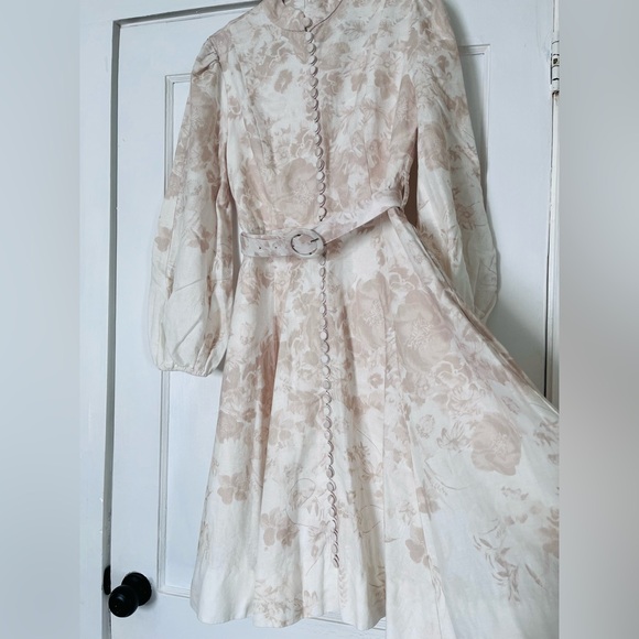 ELLIE MAKIR Belted Linen Shirt Dress - Picture 3 of 8